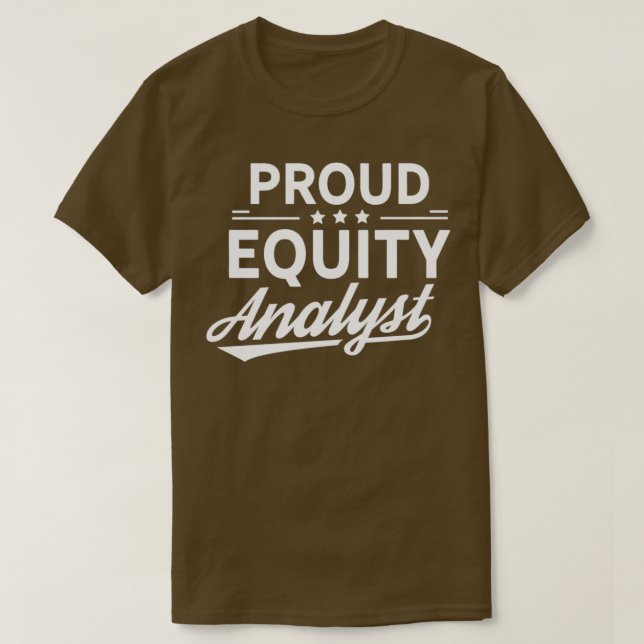 Egetkapitalanalytiker Lagrar Analysis Trader 7 T Shirt (Design framsida)