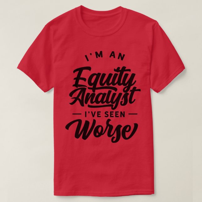 Egetkapitalanalytiker Lagrar Analysis Trader 9 T Shirt (Design framsida)