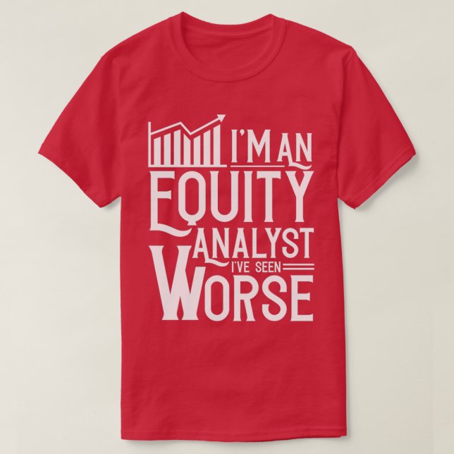 Egetkapitalanalytiker som handlar med Lagrar analy T Shirt (Design framsida)