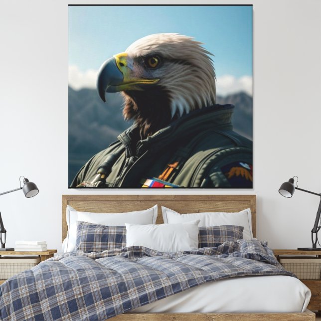 EGFJ LUFT COMANDER ART PRINT NR 1 CANVASTRYCK (Insitu (sovrum))