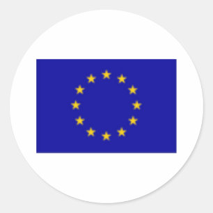 EGflagga Runt Klistermärke