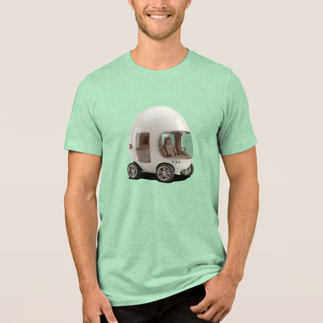 Egg Car - Ovalis Urban EV T Shirt (Framsida)