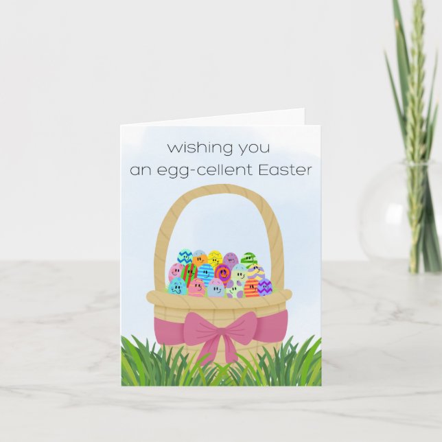 Egg-cellent Easter card Kort (Framsida)