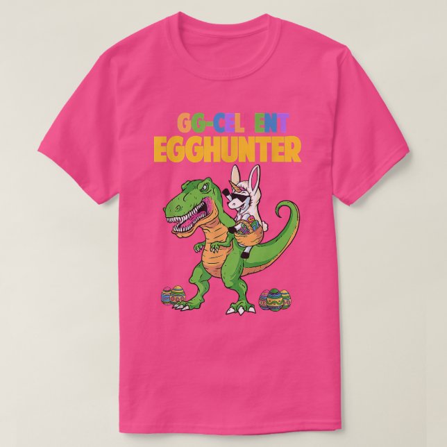 Egg Cellent Egg Hunter t re dinosaur Unicorn Easte T Shirt (Design framsida)