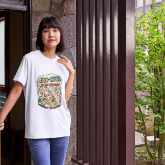 Egg-cited for the Weekend Funny Egg Pun Brunch T Shirt