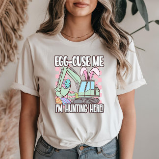 Egg-cuse Me Funny Påsk T Shirt