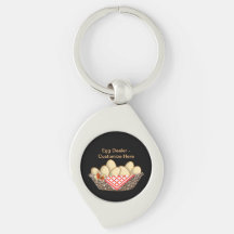 "Egg Dealer" Metall Keychain - personalize it