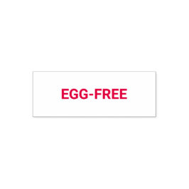 Egg-free Allergy Friendly Självfärgande Stämpel