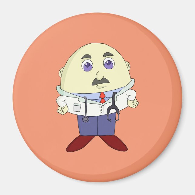 Egg Head Doktor Magnet (Framsidan)