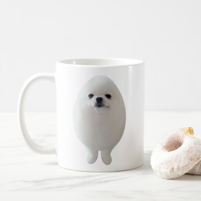 Egg Hund Meme Mugg (Med munk)