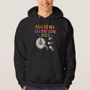 Egg Hunt Champion 2022 Påsk Gravid Announceme Hoodie