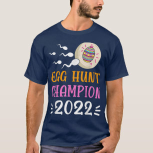Egg Hunt Champion 2022 Påsk Gravid Announceme T Shirt