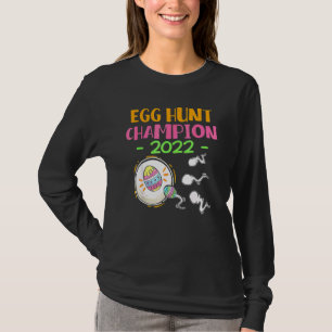Egg Hunt Champion 2022 Påsk Gravid Announceme T Shirt