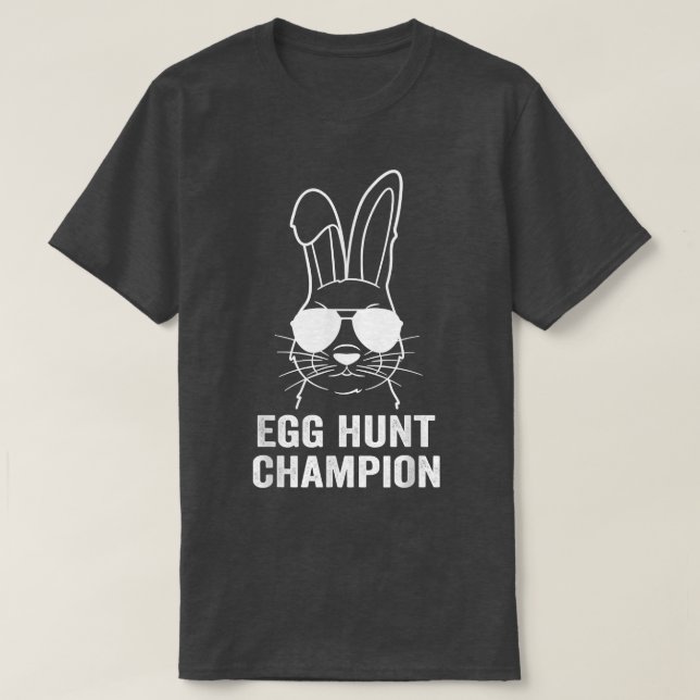 Egg Hunt Champion Bunny Påskäggs T Shirt (Design framsida)