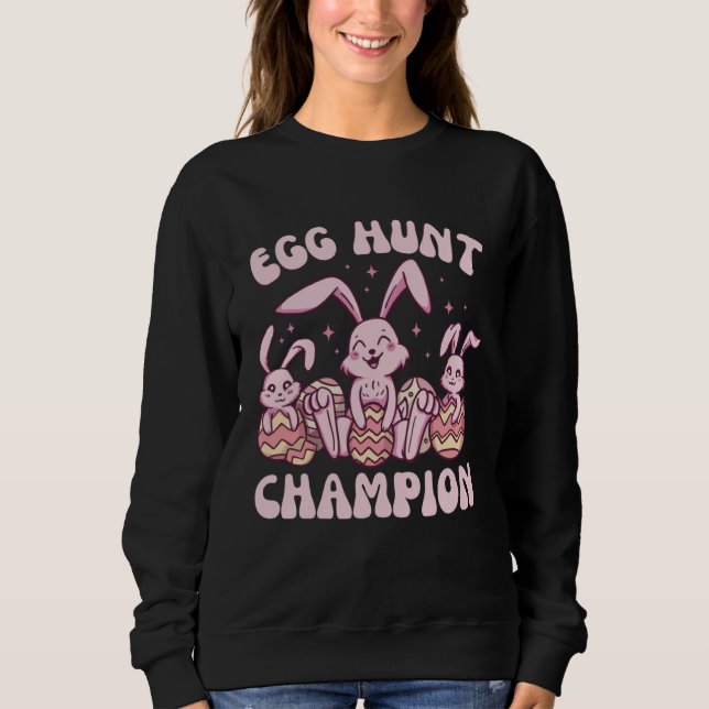 Egg Hunt Champion  Cute Easter Egg for Boys Girls  T Shirt (Framsida)
