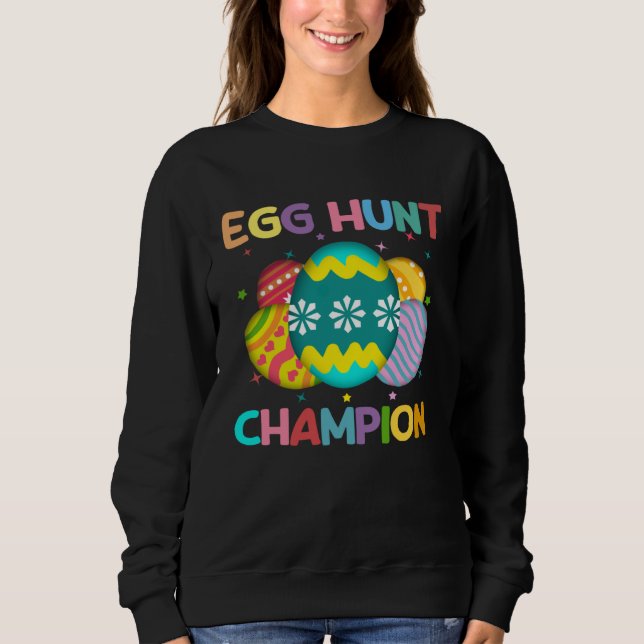 Egg Hunt Champion  Easter Day Bunny Hunting Egg T Shirt (Framsida)