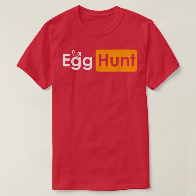 Egg Hunt Easter Day Funny Sarcastic Meme Adult Hum T Shirt (Design framsida)