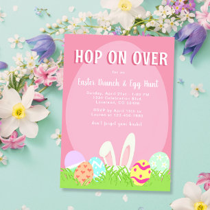 Egg Hunt och Påsk Brunch Inbjudningar
