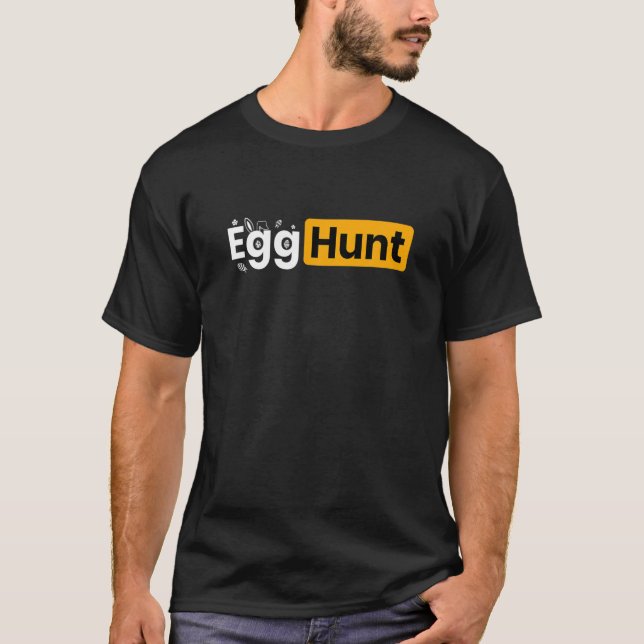 Egg Hunt Påsk Day Funny Sarcastic Meme Vuxen Hum T Shirt (Framsida)