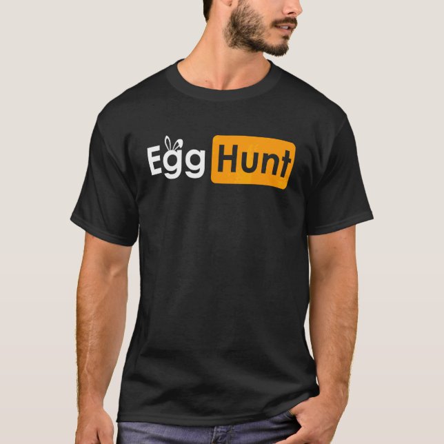 Egg Hunt Påsk Day Sarcastic Meme Vuxen humor 1 T Shirt (Framsida)