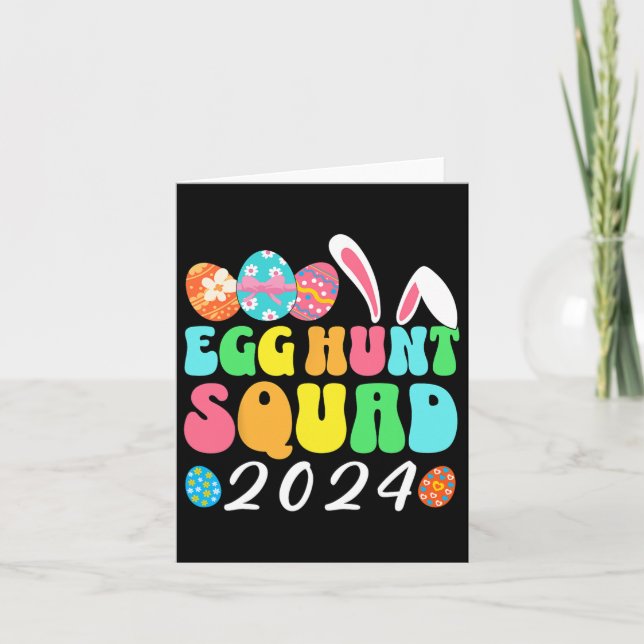 Egg Hunt Squad 2024 Påskägg Hunting Crew Matchi Kort (Framsida)