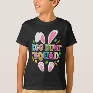 Egg Hunt Squad Bunny Happy Easter Day  T Shirt