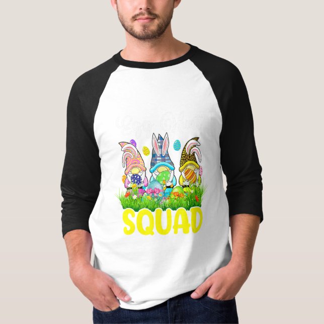 Egg Hunt Squad Gnomes Påsk Day Bunny 4 T Shirt (Framsida)