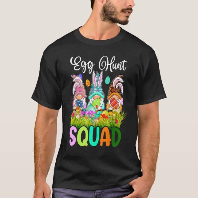 Egg Hunt Squad Gnomes Påsk Day Bunny 5 T Shirt (Framsida)