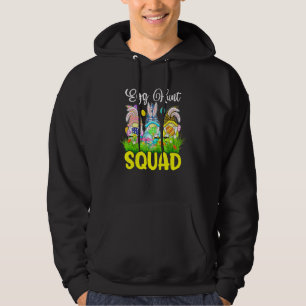 Egg Hunt Squad Gnomes Påsk Day Bunny Hoodie