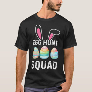 Egg Hunt Squad Shirt Hunting Season Funny Lycklig  T Shirt