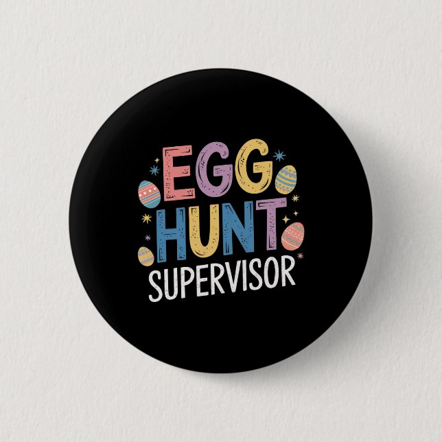 Egg Hunt Supervisor - den nya familjen Påsk Party Knapp (Framsida)