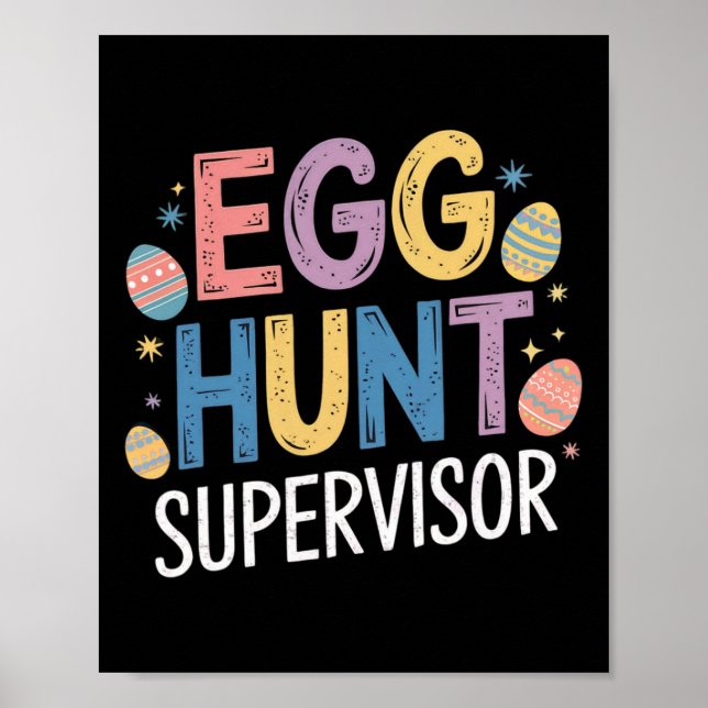 Egg Hunt Supervisor - den nya familjen Påsk Party Poster (Framsidan)