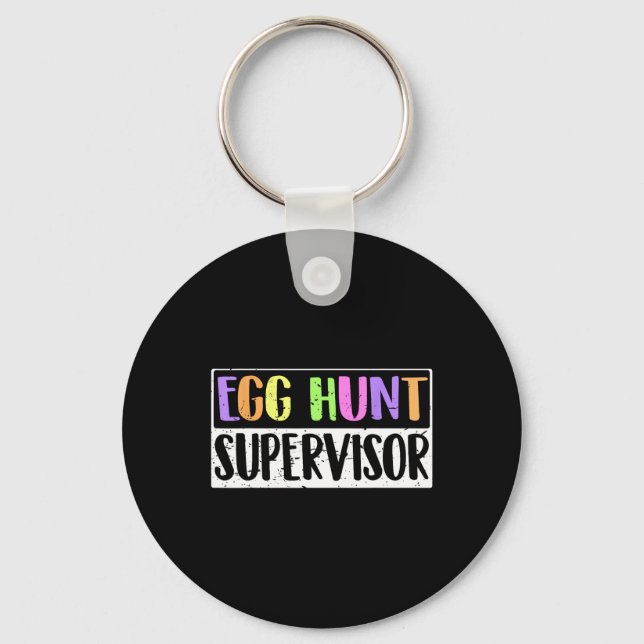 Egg Hunt Supervisor - Egg Hunting Party Mamma Papp Nyckelring (Framsida)