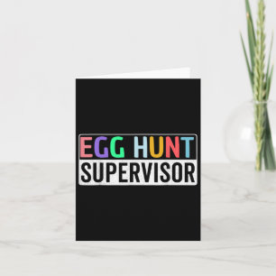 Egg Hunt Supervisor Egg Hunting Party Mamma Pappa Kort