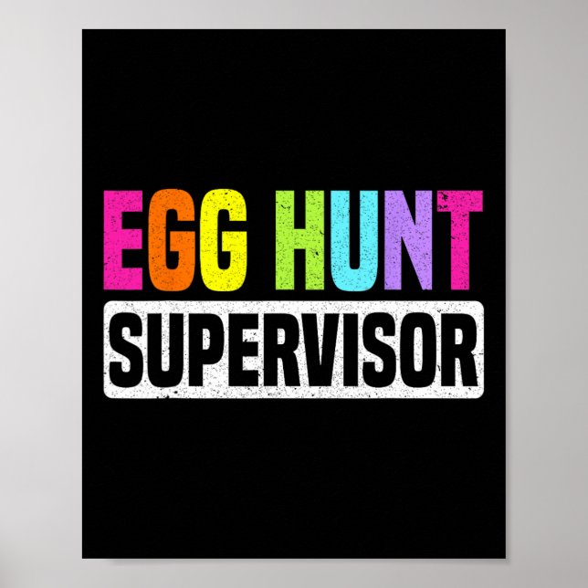 Egg Hunt Supervisor Funny Egg Hunting Party Mamma  Poster (Framsidan)