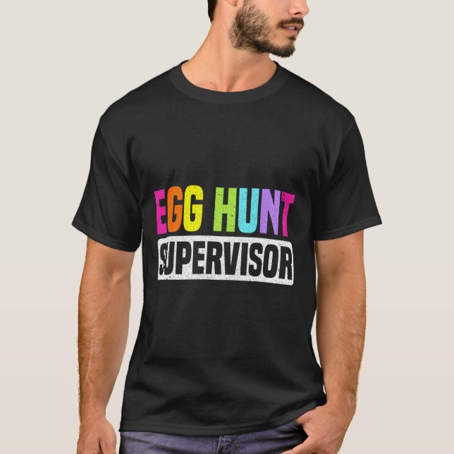 Egg Hunt Supervisor Funny Egg Hunting Party Mamma  T Shirt (Framsida)