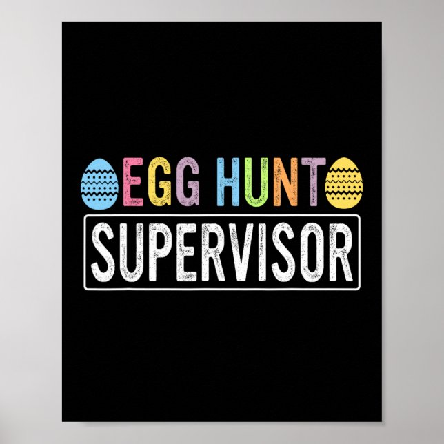 Egg Hunt Supervisor Matching Egg Hunting Mamma Pap Poster (Framsidan)