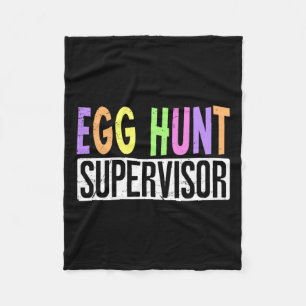 Egg Hunt Supervisor - Vuxen Egg Hunting Squad Mamm Fleecefilt