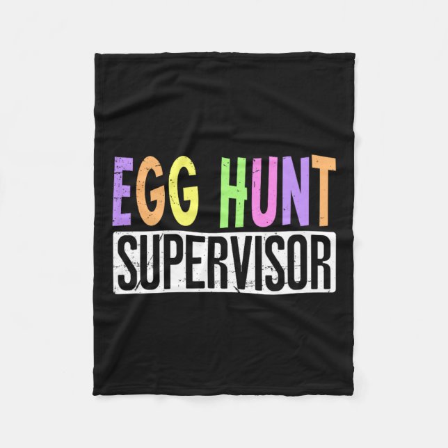 Egg Hunt Supervisor - Vuxen Egg Hunting Squad Mamm Fleecefilt (Framsidan)