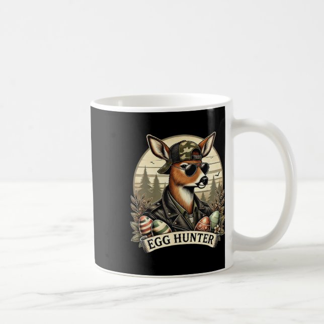 Egg Hunter Hjort Buck Byckward Cap Hjort Hunting E Kaffemugg (Höger)