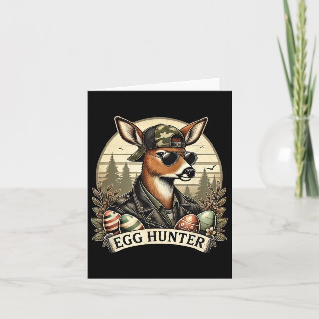 Egg Hunter Hjort Buck Byckward Cap Hjort Hunting E Kort (Framsida)