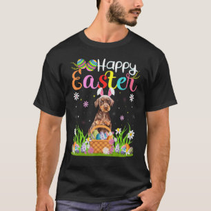 Egg Hunting Bunny Doberman Pinscher Hund Lycklig Ö T Shirt