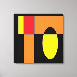 Egg Invader II - Ken Gage Abstrakt Art Canvastryck