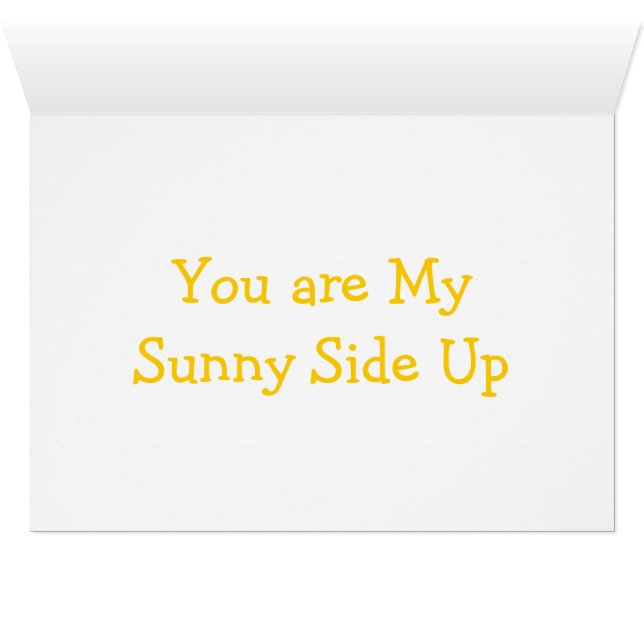 Egg KÄRLEK Hälsningskort (Insidan Horizontal (UnderSidan))