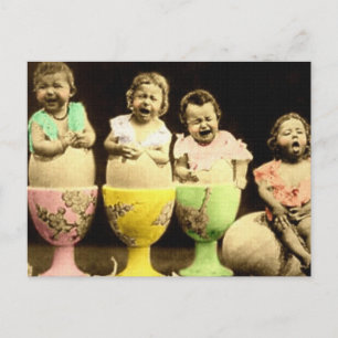 Egg Kopp Spädbarn Vykort