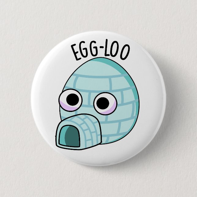 Egg-loo Funny Egg Pun Knapp (Framsida)