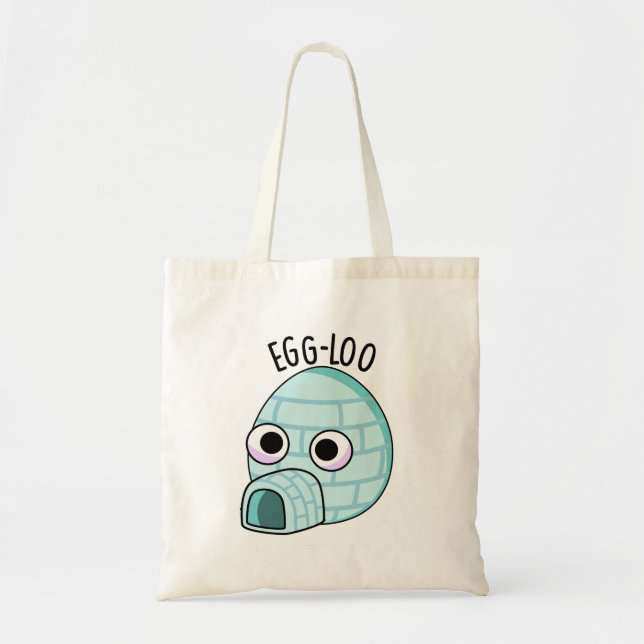 Egg-loo Funny Egg Pun Tygkasse (Framsidan)
