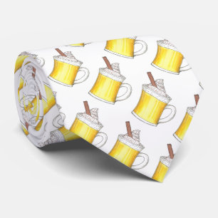 Egg Nog Eggnog-julvinter-Helgdag Foodie Tie Slips