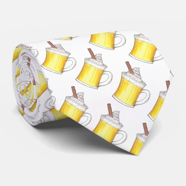 Egg Nog Eggnog-julvinter-Helgdag Foodie Tie Slips (Rullad)
