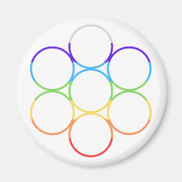 Egg of Life Chakra Round Magnet